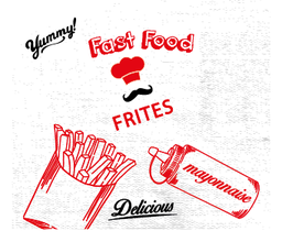 Sac frite S 11*12 ING "DELICIOUS" (COLIS DE 4000)